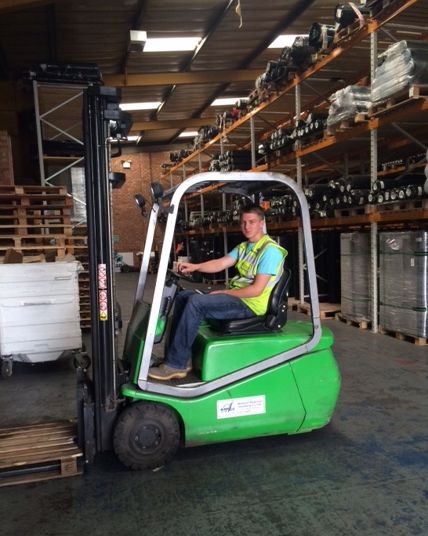 Apprentice Passes Fork Lift Truck Training